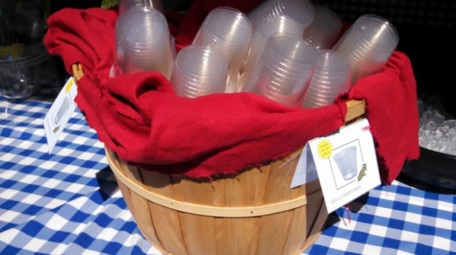 Good signage reminders guests that materials are compostable