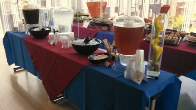 PCC provided a beautiful, tasty lunch as well as zero waste services